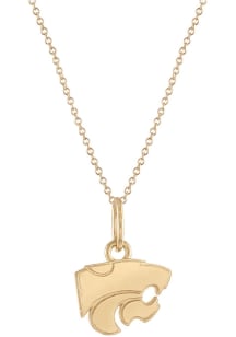K-State Wildcats Kyle Cavan Charm Womens Necklace - Gold