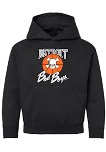 Detroit Pistons Black Detroit Bad Boys The Original Basic Short Sleeve T Shirt