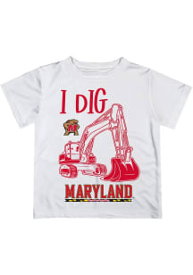 Infant Maryland Terrapins White Vive La Fete Excavator Short Sleeve T-Shirt
