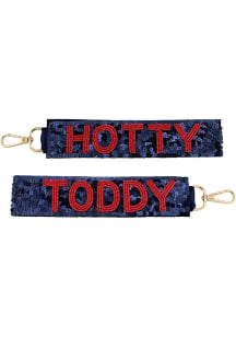 Ole Miss Rebels beaded Keychain - Navy Blue