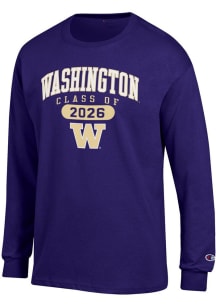 Mens Washington Huskies Purple Champion Class of 2026 Jersey Tee