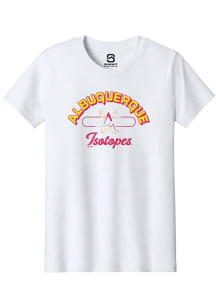 Summit Sportswear Albuquerque Isotopes Youth White Vintage Arch Script Short Sleeve T-Shirt