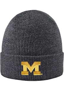 LogoFit Michigan Wolverines Dark Grey North Pole Mens Knit Hat