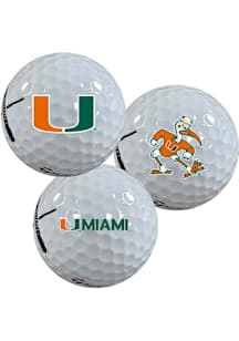 Miami Hurricanes team logo Golf Balls