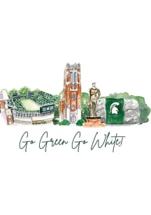 Michigan State Spartans Landmark Postcard