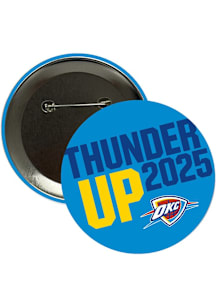 Oklahoma City Thunder Slogan Button - Blue