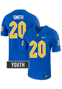 Synkwan Smith Nike Youth Blue Pitt Panthers NIL Name And Number Football Jersey Jersey
