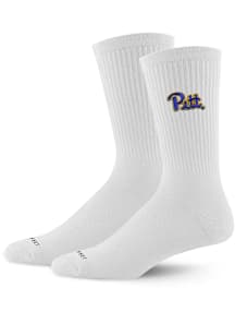 Pitt Panthers Team Logo Mens Crew Socks