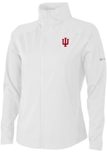 Columbia Indiana Hoosiers Womens White Fairway Friends Light Weight Jacket
