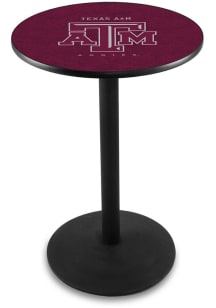 Texas A&amp;M Aggies Black Round Base Pub Table