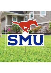 SMU Mustangs Team Yard Sign - Red