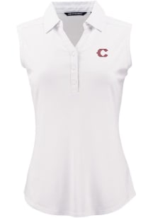 Cutter and Buck Cincinnati Reds Womens White City Connect Forge Eco Polo Shirt