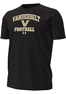 Under Armour Vanderbilt Commodores Black Football Performance Short Sleeve T Shirt