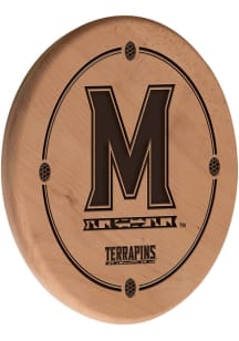 Brown Maryland Terrapins Laser Engraved Sign