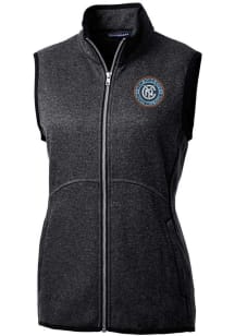 Cutter and Buck New York City FC Womens Charcoal Mainsail Vest