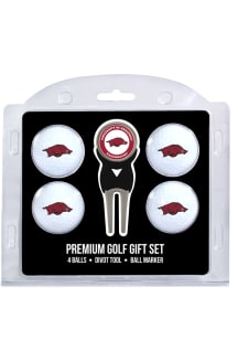 Arkansas Razorbacks Divot Tool 4 Pack Golf Gift Set