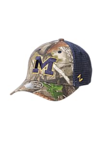 Michigan Wolverines Recon Adjustable Hat - Brown