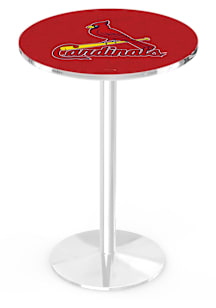 St Louis Cardinals Chrome Round Base Pub Table