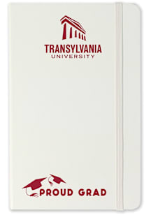Transylvania Pioneers Proud Grad team logo Notebook and Folder - White