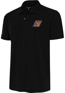Antigua Michigan Panthers Black Tribute Big and Tall Polo