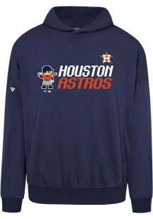 Levelwear Houston Astros Mens Navy Blue Contact 8-Bit Baseball Long Sleeve Hoodie