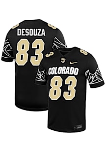 Zayne DeSouza  Nike Colorado Buffaloes Black Football NIL Name And Number Football Jersey