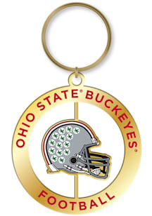 Ohio State Buckeyes Football Spinner Keychain - Red