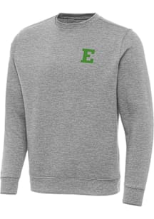 Antigua Eastern Michigan Eagles Mens Grey Victory Long Sleeve Crew Sweatshirt