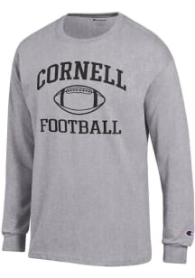 Champion Cornell Big Red Grey Football Jersey Long Sleeve T Shirt