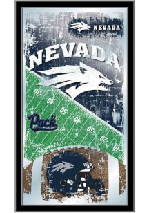 Nevada Wolf Pack Football Hanging Back Bar Mirror