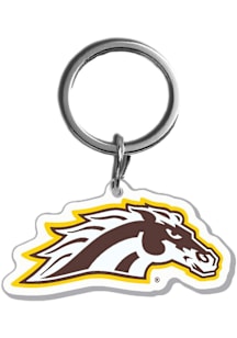 Western Michigan Broncos Main Mark Acrylic Keychain - Brown