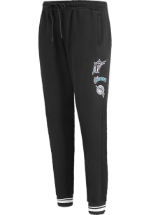 Pro Standard Miami Marlins Mens Black Retro Classic Sweatpants