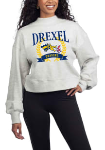 Womens Ash Drexel Dragons Hailey Crew Sweatshirt