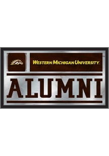 Western Michigan Broncos Alumni Hanging Back Bar Mirror