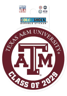 Texas A&amp;M Aggies 3&quot; Class of 2029 Stickers - Maroon