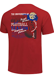 Tulsa Golden Hurricane Womens Crimson Through the Years Short Sleeve T-Shirt