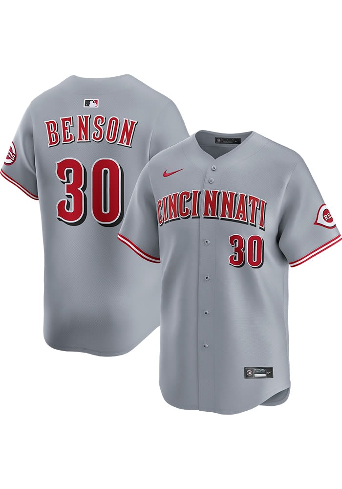 Will Benson Cincinnati Reds Mens ATHLETICGREY Road Limited