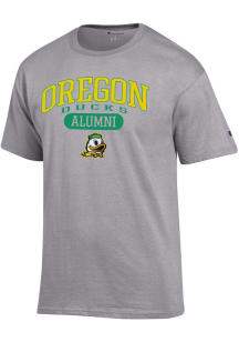 Oregon Ducks Grey Champion Pill Alumni Jersey Short Sleeve T Shirt