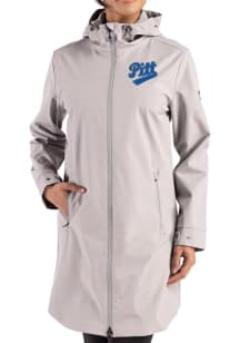 Womens Pitt Panthers Grey Cutter and Buck Vault Camano Light Weight Jacket