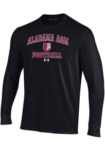 Under Armour Alabama A&amp;M Bulldogs Black Football Performance Long Sleeve T Shirt