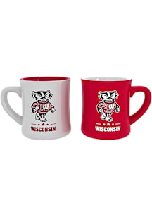 Gold Wisconsin Badgers 10oz  2Pk Ceramic Mug