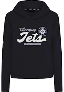 Levelwear Winnipeg Jets Womens Black Sweet Monument Hooded Sweatshirt
