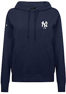 Levelwear New York Yankees Womens Navy Blue Adorn Core Hooded Sweatshirt