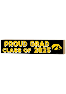 KH Sports Fan Iowa Hawkeyes 3x13 Block Sign Class of 2025 Sign - Black