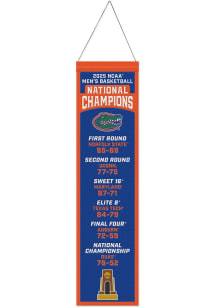 Florida Gators 2025 National Champions 8x32 Banner - Blue