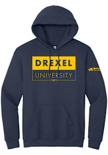Summit Sportswear Drexel Dragons Mens Navy Blue Admitted Students Day 2019 Long Sleeve Hoodie