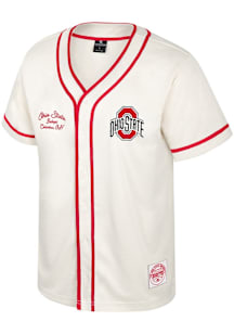 Colosseum Ohio State Buckeyes Mens White Hunter Seeker Baseball Jersey