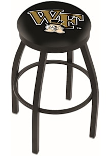 Wake Forest Demon Deacons Black Pub Stool - Black