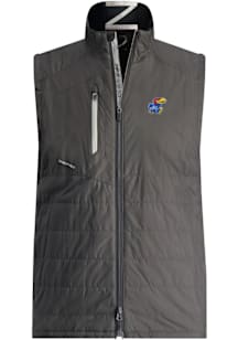 Zero Restriction Kansas Jayhawks Mens Black Z625 Sleeveless Jacket