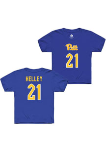 Bre Kelley Youth Blue Pitt Panthers NIL Shirzees Short Sleeve Player T-Shirt